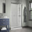 Cove Glass & Aluminum Brushed Nickel Shower Door Brushed Nickel 6