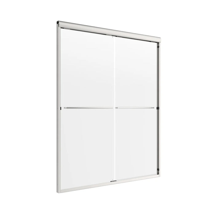 Cove Glass & Aluminum Brushed Nickel Shower Door Brushed Nickel 4