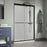Cove Glass & Aluminum Matte Black Shower Door Matte Black 5