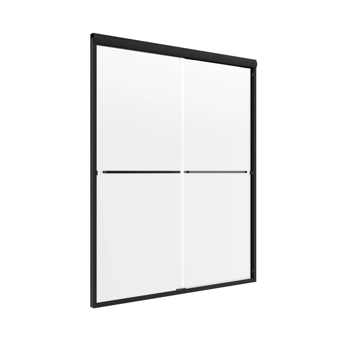 Cove Glass & Aluminum Matte Black Shower Door Matte Black 4