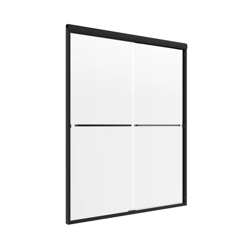 Cove Glass & Aluminum Matte Black Shower Door Matte Black 4