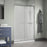 Cove Glass & Aluminum Silver Shower Door Silver 5
