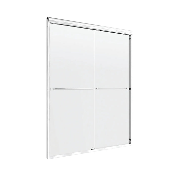 Cove Glass & Aluminum Silver Shower Door Silver 4