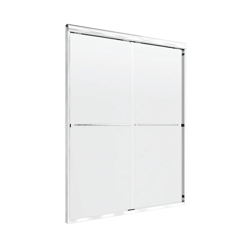 Cove Glass & Aluminum Silver Shower Door Silver 4