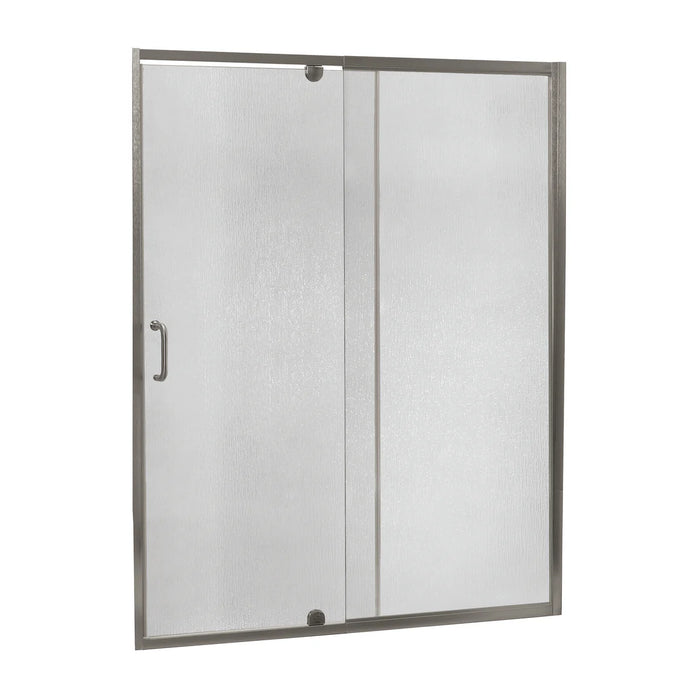 Cove Glass & Aluminum Brushed Nickel Shower Door Brushed Nickel 4