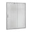 Cove Glass & Aluminum Silver Shower Door Silver 4