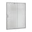 Cove Glass & Aluminum Silver Shower Door Silver 1