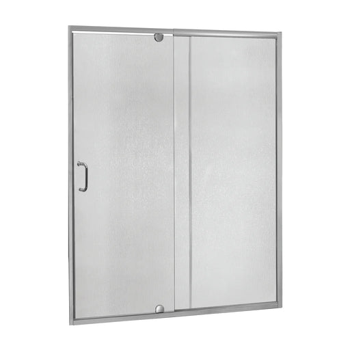 Cove Glass & Aluminum Silver Shower Door Silver 1