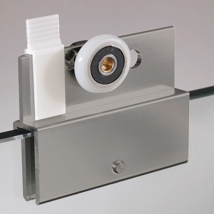 Cove Glass & Aluminum Brushed Nickel Shower Door Brushed Nickel 2