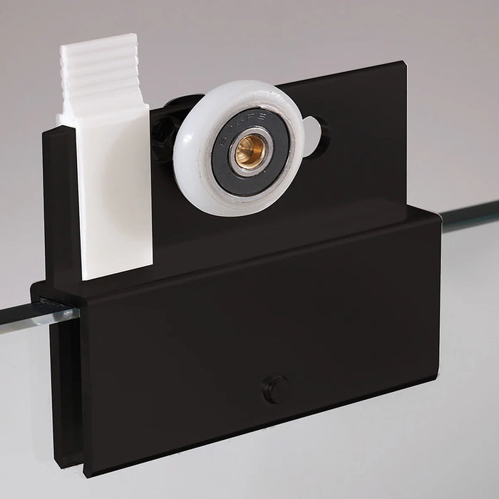 Cove Glass & Aluminum Matte Black Shower Door Matte Black 2