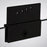 Cove Glass & Aluminum Matte Black Shower Door Matte Black 3