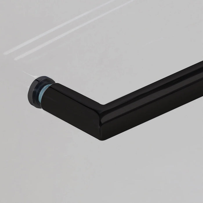 Cove Glass & Aluminum Matte Black Shower Door Matte Black 1