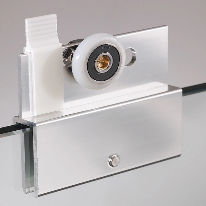 Cove Glass & Aluminum Silver Shower Door Silver 2