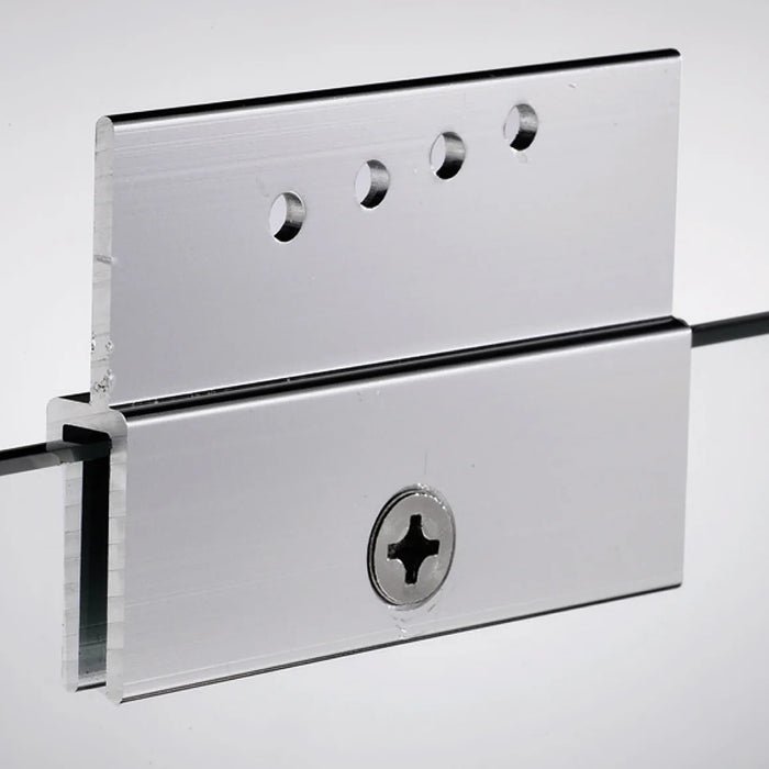 Cove Glass & Aluminum Silver Shower Door Silver 3