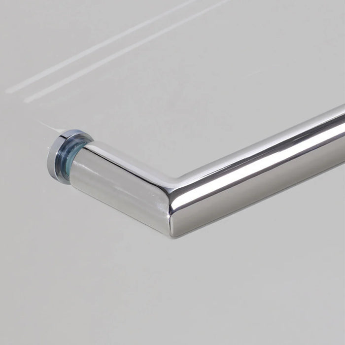 Cove Glass & Aluminum Silver Shower Door Silver 1