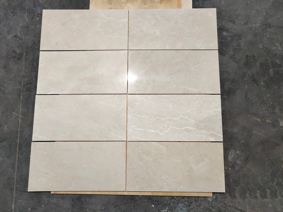 Crema Marfil Marble Tile Polished 2