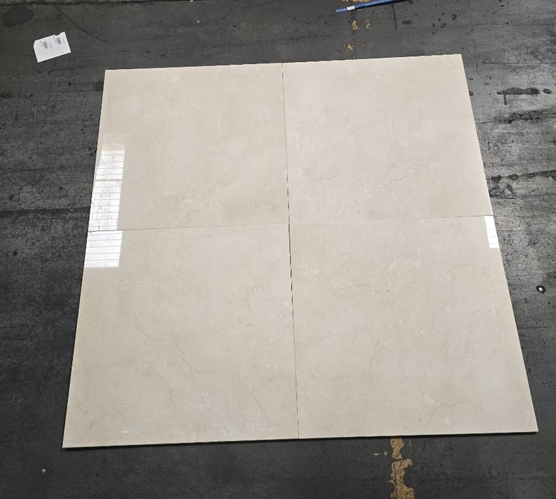 Crema Marfil Marble Tile Polished 1