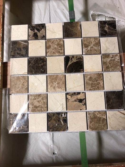 Crema Marfil Marble Mosaic - Honed