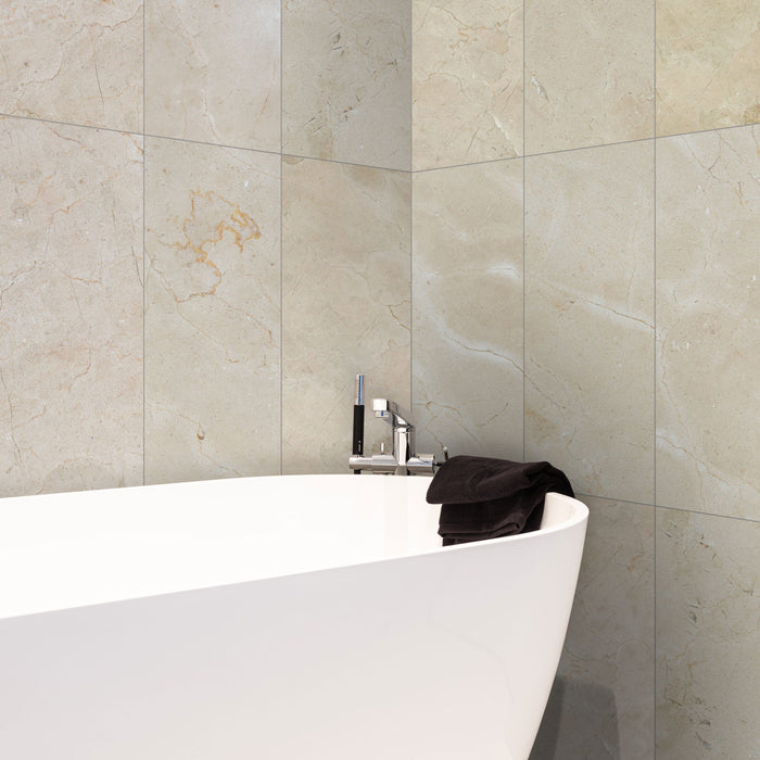 Crema Marfil Classico Marble Tile - Honed 3