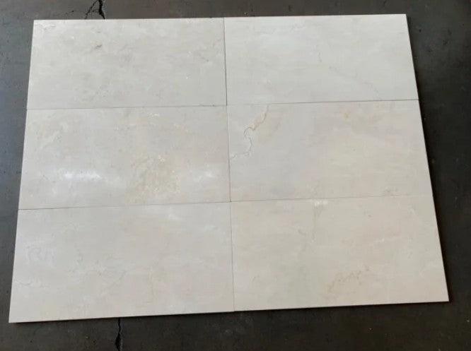 Crema Marfil Select Marble Tile Honed 1