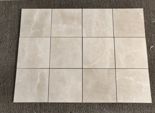 Crema Marfil Select Polished Marble Tile - 18" x 18"