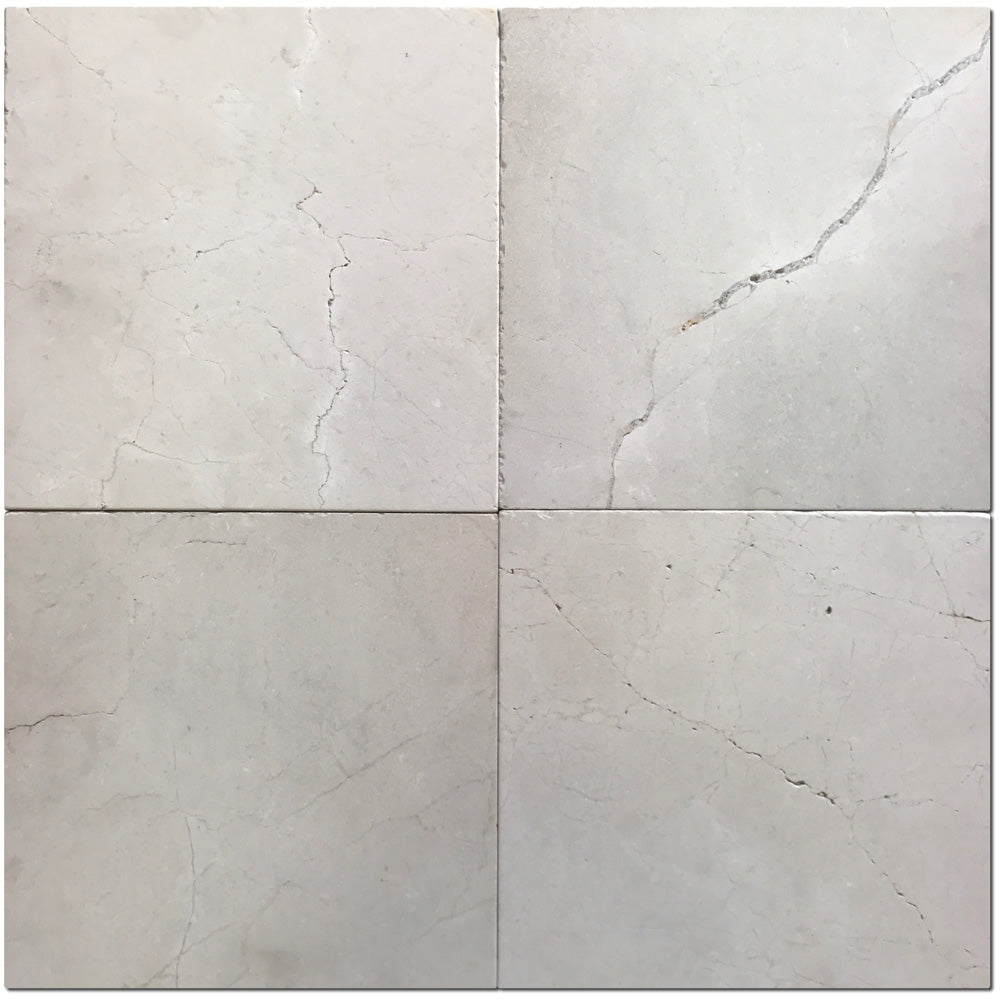 Full Tile Sample - Crema Marfil Select Marble Tile - 18" x 18" x 1/2" Tumbled