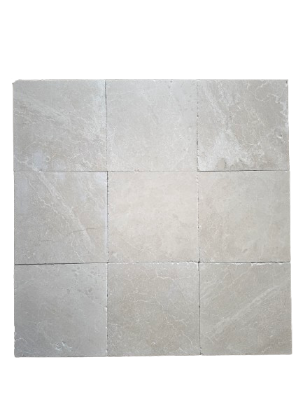 Full Tile Sample - Crema Marfil Marble Tile - 12" x 12" x 3/8" Tumbled
