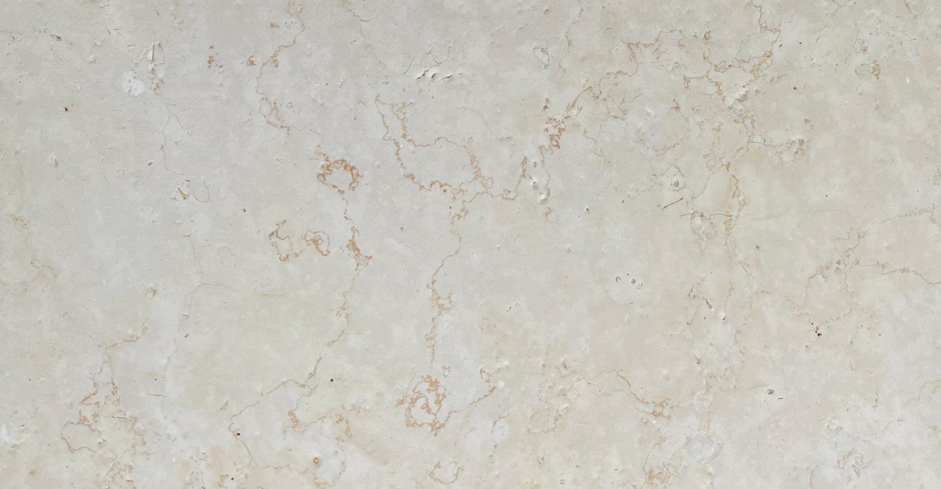 Crema Royal Brushed Limestone Tile - 12" x 24" x 3/8"