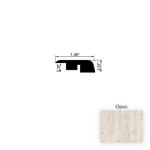 Crescendo Opus Laminate Wood Moulding / Trim - 1.38" x 94" End Cap