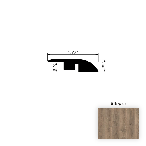 Crescendo Allegro Laminate Wood Moulding / Trim - 1.77" x 94" Reducer