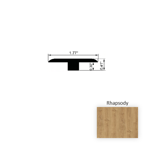 Crescendo Rhapsody Laminate Wood Moulding / Trim - 1.77" x 94" T Molding