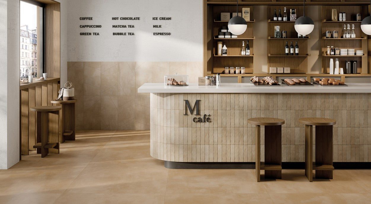 Rondine Cruda Brick Porcelain Beige R10B Tile Matte 4