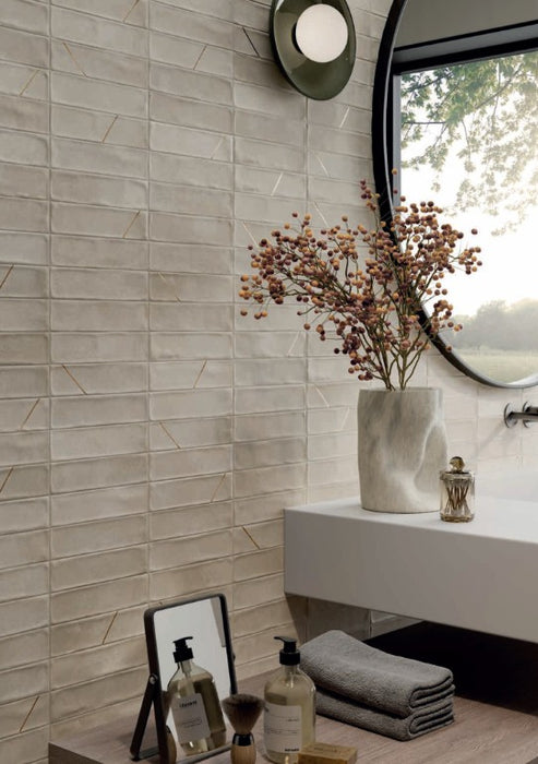 Rondine Cruda Brick Porcelain Tortora R10B Tile Matte 3