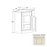 Classic Style Wood Charleston White Sink Base Cabinet Charleston White 1