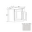 Double Shaker Style Wood Dove White Sink Base Cabinet Dove White 1