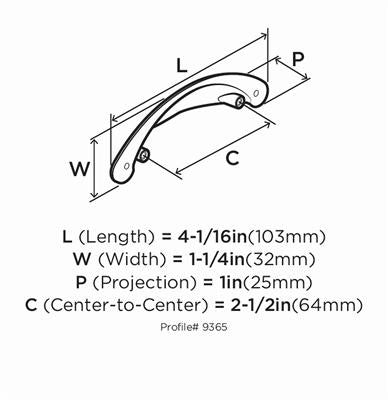 Cup Pulls Zinc Satin Nickel Cabinet Pull 2