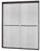 Cove Matte Black Sliding Frameless Shower Door - 60" x 72" with Rain Glass