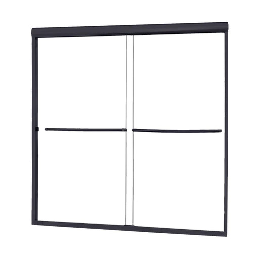 Cove Glass & Aluminum Matte Black Shower Door Matte Black 4