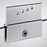 Cove Glass & Aluminum Silver Shower Door Silver 3