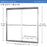 Cove Glass & Aluminum Brushed Nickel Shower Door Brushed Nickel 5