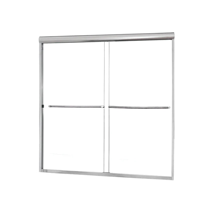 Cove Glass & Aluminum Brushed Nickel Shower Door Brushed Nickel 4