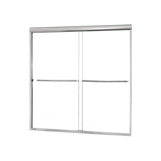 Cove Glass & Aluminum Silver Shower Door Silver 4