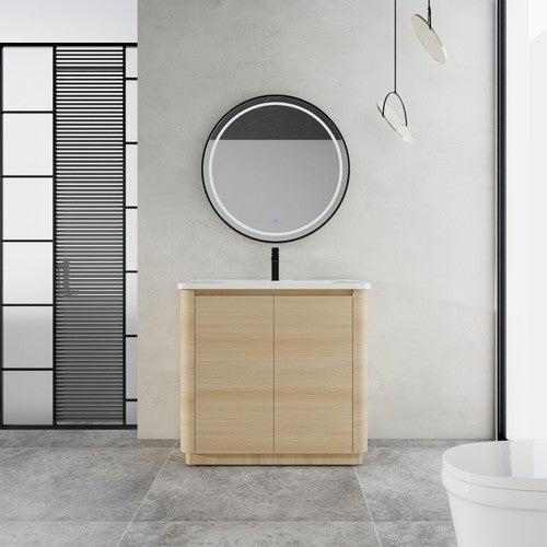 Plywood White Oak Bathroom Vanity White Oak 1