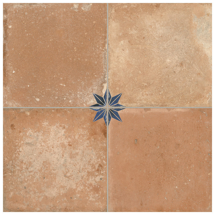 Kings Porcelain Nonna with Blue Star Tile Mixed 3