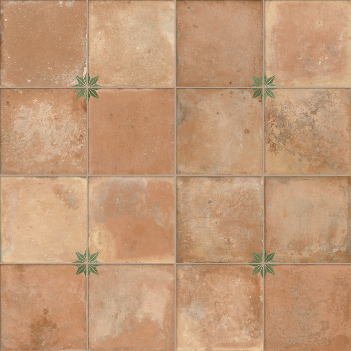 Kings Porcelain Nonna with Sage Star Tile Mixed 1