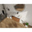 Engineered Wood Brown Ebony & Glossy White Bathroom Vanity Brown Ebony & Glossy White 2