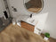 Engineered Wood Brown Ebony & Glossy White Bathroom Vanity Brown Ebony & Glossy White 2
