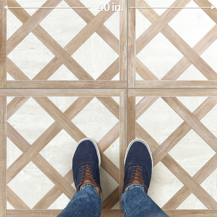 Fusione Porcelain Intarsio Navona Tile Matte 7