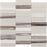 Clearance Sale! Xpress Mosaix Daphne White Silo Porcelain Mosaic - Straight Stacked