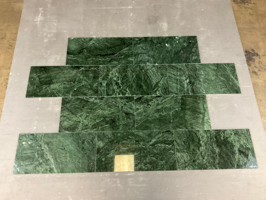 Dark Green Marble Tile - Polished